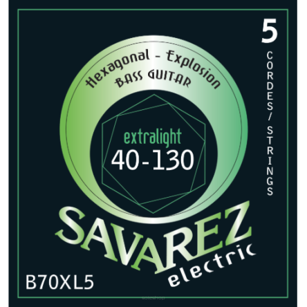 Savarez SA B70 XL5 40-130 Struny do gitary basowej