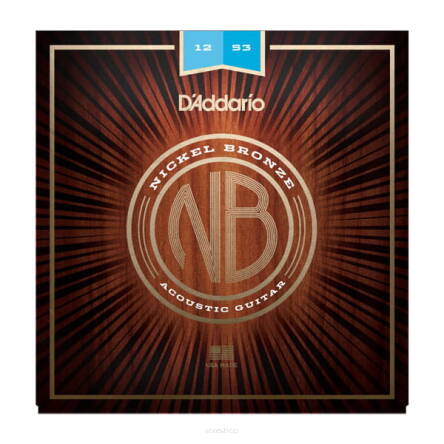 Struny D'Addario Nickel Bronze 12-53 struny do gitary akustycznej