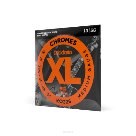 Struny D'Addario ECG26 Chromes Flatwound 13-56