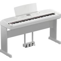 YAMAHA DGX-670 WH pianino cyfrowe + statyw L-300 + pedały LP-1