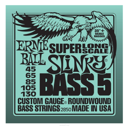 Ernie Ball EB 2850 45-130 struny do gitary basowej 5-strunowej