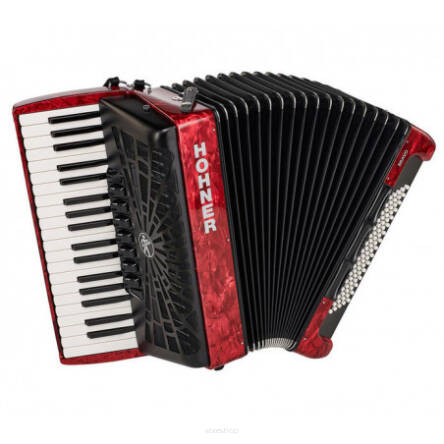 HOHNER BRAVO III 80 CZERWONY AKORDEON KLAWISZOWY + POKROWIEC