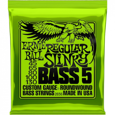 Ernie Ball EB 2836 45-130 struny do gitary basowej 5-strunowej