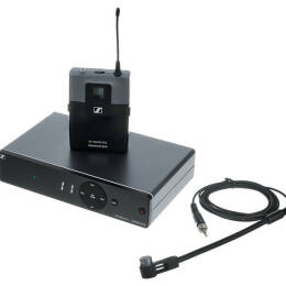 Sennheiser XSW 1-908-B - mikrofon bezprzewodowy dla instrumentalistów, w szczególności instrumentów dętych. Zakres częstotliwości: B: 614-638 MHz