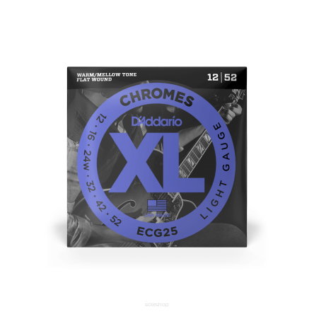 Struny D'Addario Chromes Light 12-52 ECG25