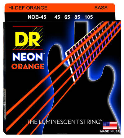 DR NOB 45-105 NEON ORANGE BASS struny do gitary basowej