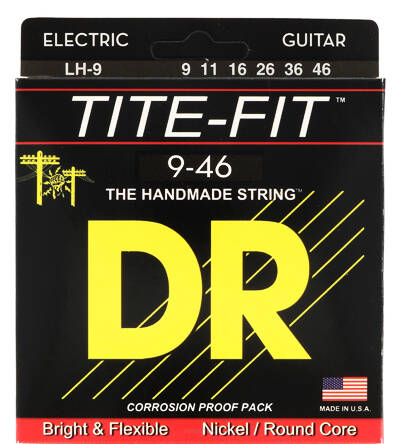 DR LH 9-46 Tite-fit Struny do gitary elektrycznej