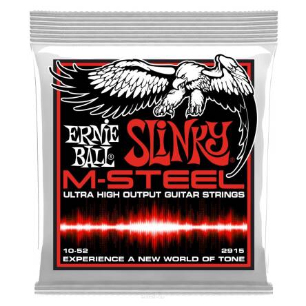 Ernie Ball 2915 M-Steel Slinky 10-52 struny do gitary elektrycznej