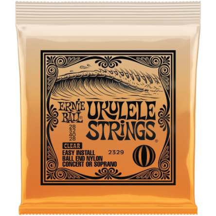 Ernie Ball EB 2329 komplet strun do ukulele Clear