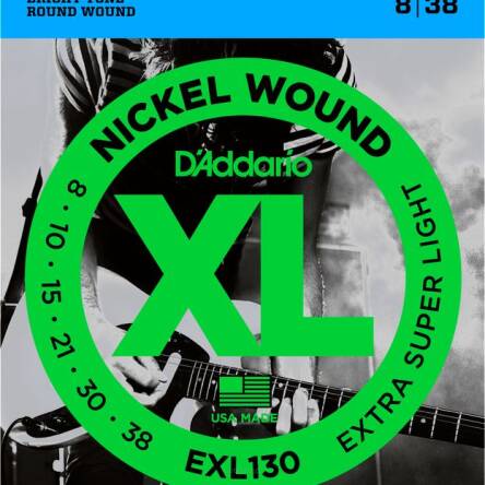 Struny D'Addario EXL130 Nickel Wound Extra Super Light 8-38