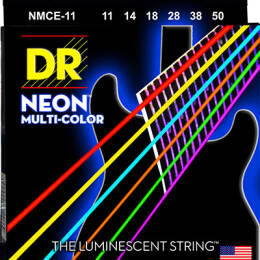 DR NMCE 11-50 NEON MULTI-COLOR struny do gitary elektrycznej