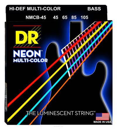 DR NMCB 45-105 NEON MULTI-COLOR BASS struny do gitary basowej