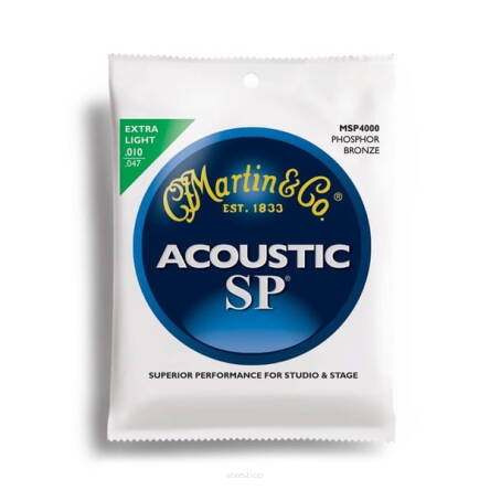 Martin Acoustic SP 92/8 Phosphor Bronze Extra Light 10-47 MSP4000 struny do gitary akustycznej