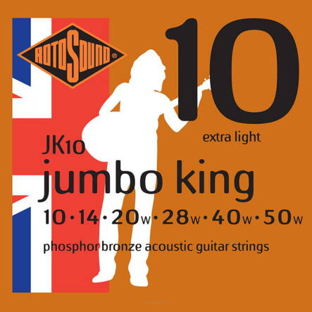 Struny Rotosound Jumbo King Phosphor Bronze Acoustic Extra Light 10-50 (JK10)