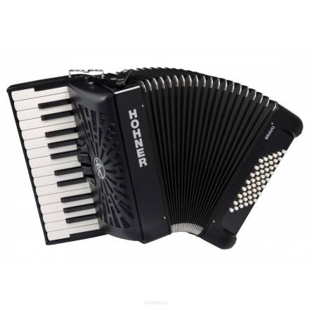 HOHNER BRAVO II 48 CZARNY AKORDEON KLAWISZOWY + FUTERAŁ