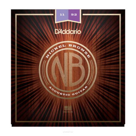 Struny D'Addario Nickel Bronze 11-52 struny do gitary akustycznej