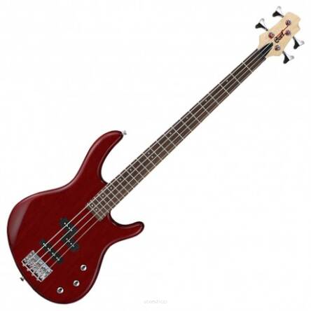 Cort Action Bass PJ OPBC Open Pore Black Cherry gitara basowa