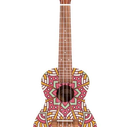 BAMBOO BU-23S Pink Mandala ukulele koncertowe