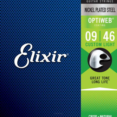 ELIXIR STRUNY DO GITARY ELEKTRYCZNEJ OPTIWEB 9-46