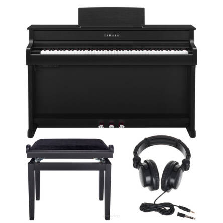 Yamaha CLP-835 B Clavinova pianino cyfrowe + ława + słuchawki - ZESTAW