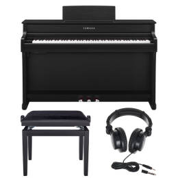 Yamaha CLP-835 B Clavinova pianino cyfrowe + ława + słuchawki - ZESTAW