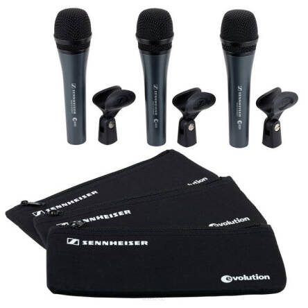 Sennheiser e835 3-PACK - MIKROFONY DYNAMICZNE WOKALOWE KARDIOIDALNE