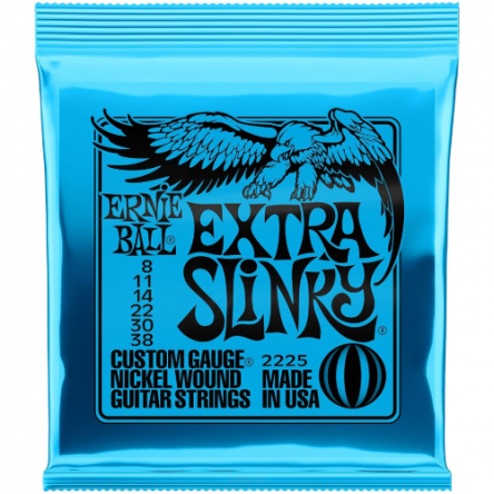 Ernie Ball EB 2225 Slinky Nickel 8-38 struny do gitary elektrycznej