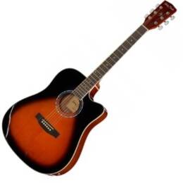 Harley Benton D-120CE VS gitara elektro-akustyczna