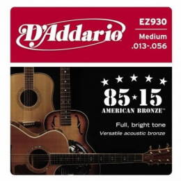 Struny D'Addario EZ930 Great American Bronze Medium 13-56 struny do gitary akustycznej