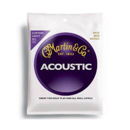 Martin Acoustic 80/20 Bronze Custom Light 11-52 M175 struny do gitary akustycznej