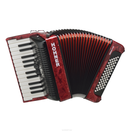 HOHNER BRAVO II 60 CZERWONY AKORDEON KLAWISZOWY