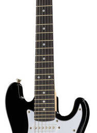 Harley Benton ST-Junior BK Standard Series gitara elektryczna dla dzieci / podróżna