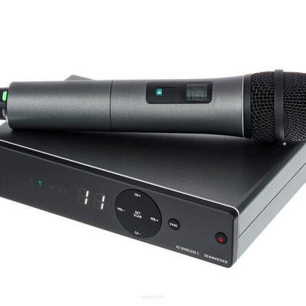 Sennheiser XSW 1-835-B - mikrofon bezprzewodowy dla wokalistów i prowadzących imprezy. Zakres częstotliwości 614-638 MHz