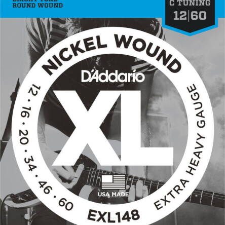 Struny D'Addario EXL148 Nickel Wound Extra Heavy 12-60