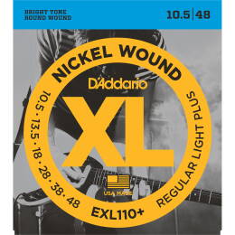 Struny D'Addario EXL110+ Nickel Wound Regular Light Plus 10,5-48