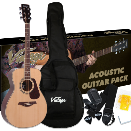 Vintage V300NOFT gitara akustyczna w zestawie