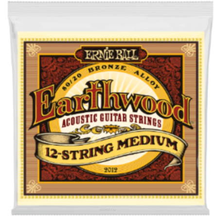 Ernie Ball 2012 SERIA EARTHWOOD 11-52 struny do gitary 12-strunowej