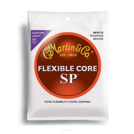 Martin SP Flexible Core SP 92/8 Phosphor Bronze Custom Light 11-52 MFX775 struny do gitary akustycznej