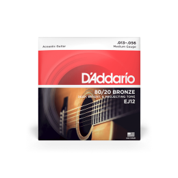 Struny D'Addario EJ12 80/20 Bronze Medium 13-56 struny do gitary akustycznej