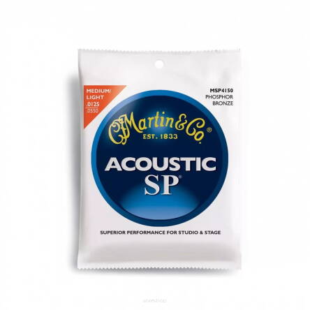 Martin Acoustic SP 92/8 Phosphor Bronze Medium Light 12.5-55 MSP4150 struny do gitary akustycznej