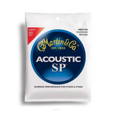 Martin Acoustic SP 92/8 Phosphor Bronze Light 12-54 MSP4100 struny do gitary akustycznej