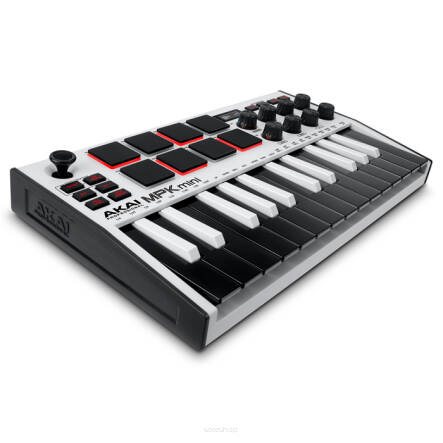 AKAI MPK MINI MK3 WHITE - mini klawiatura sterująca USB/MIDI