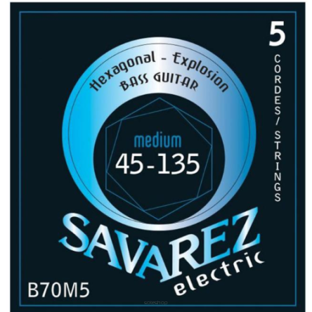 Savarez SA B70 M5 45-135 Struny do gitary basowej 