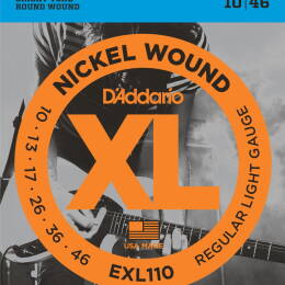 Struny D'Addario EXL110 Nickel Wound Regular Light 10-46