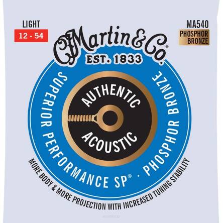 Martin Authentic Acoustic SP Phosphor Bronze 12-53 (MA540) struny do gitary akustycznej