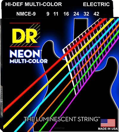 Struny DR Neon™ Hi-Def Multicolor™ Electric K3 Coating 9-42 (NMCE-9)