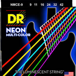 Struny DR Neon™ Hi-Def Multicolor™ Electric K3 Coating 9-42 (NMCE-9)