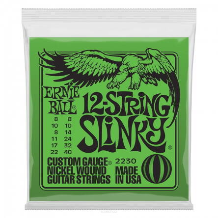 Ernie Ball 2230 8-40 struny do gitary elektrycznej 12 strunowej