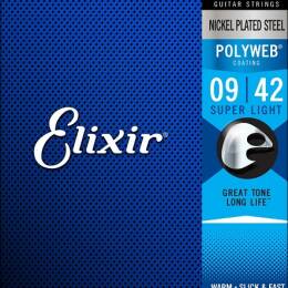 Elixir 12000 PolyWeb 9-42 struny do gitary elektrycznej