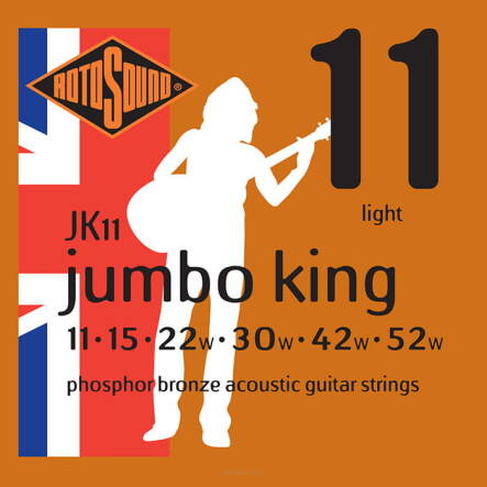 Struny Rotosound Jumbo King Phosphor Bronze Acoustic Light 11-52 (JK11)